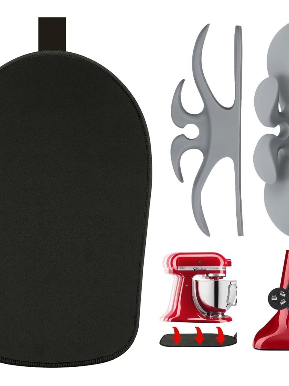 Sliding Mat for Kitchenaid 4.5-5 Qt Tilt-Head Stand Mixer, Size 13.4" x 8"